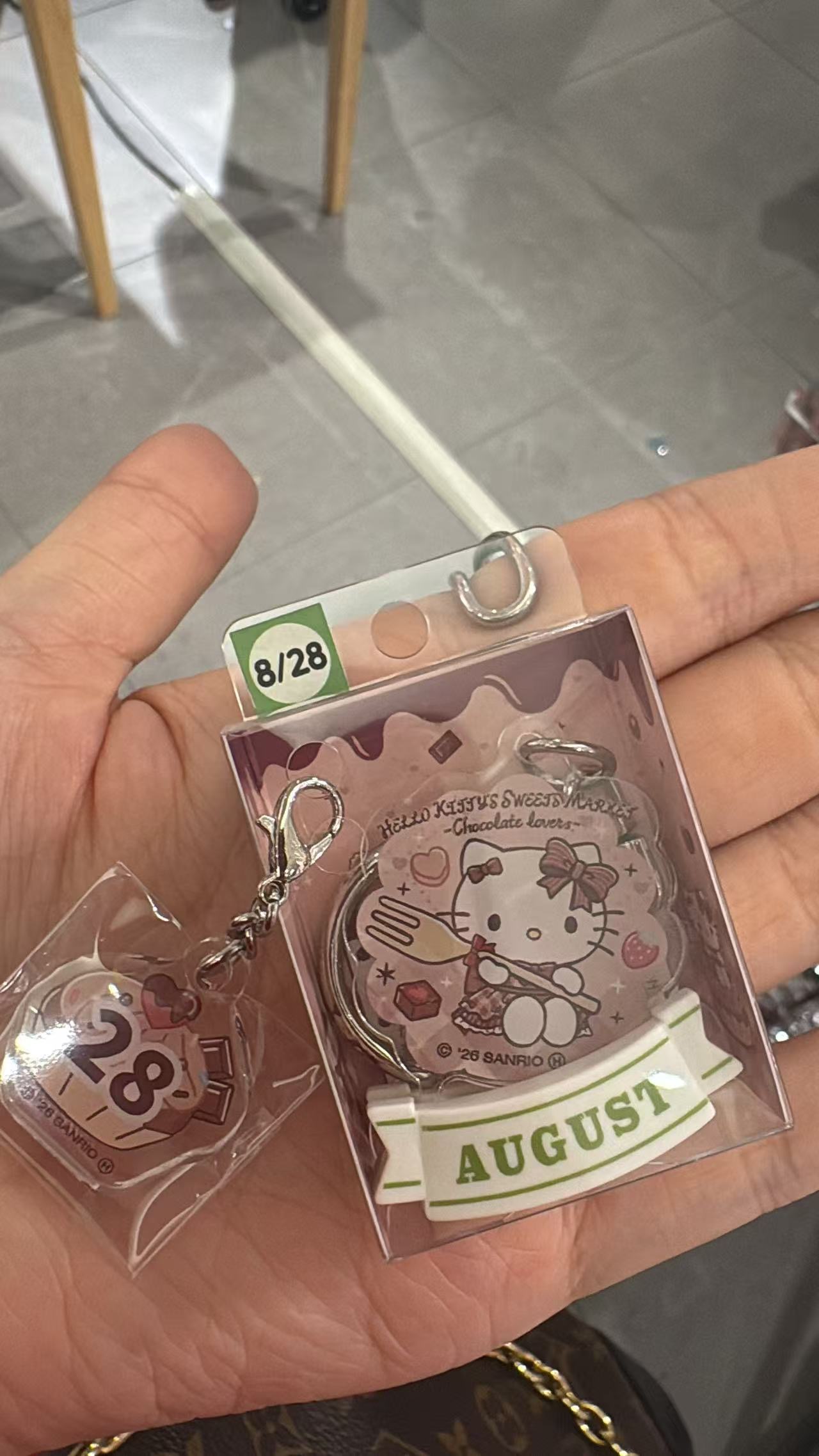 5汇0617 Hello Kitty甜品市集 8月28日生日组合亚克力挂件