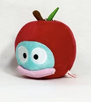 0627 5汇 三丽欧青森限定 草莓头丑鱼毛绒挂件
