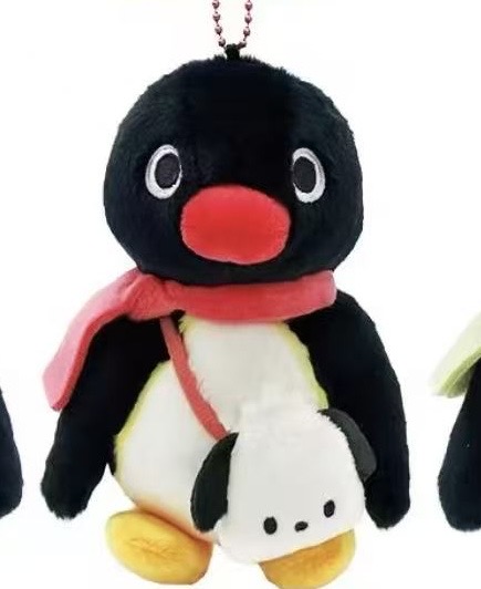 5汇0624  Pingu 企鹅联名三丽鸥帕恰狗毛绒挂件