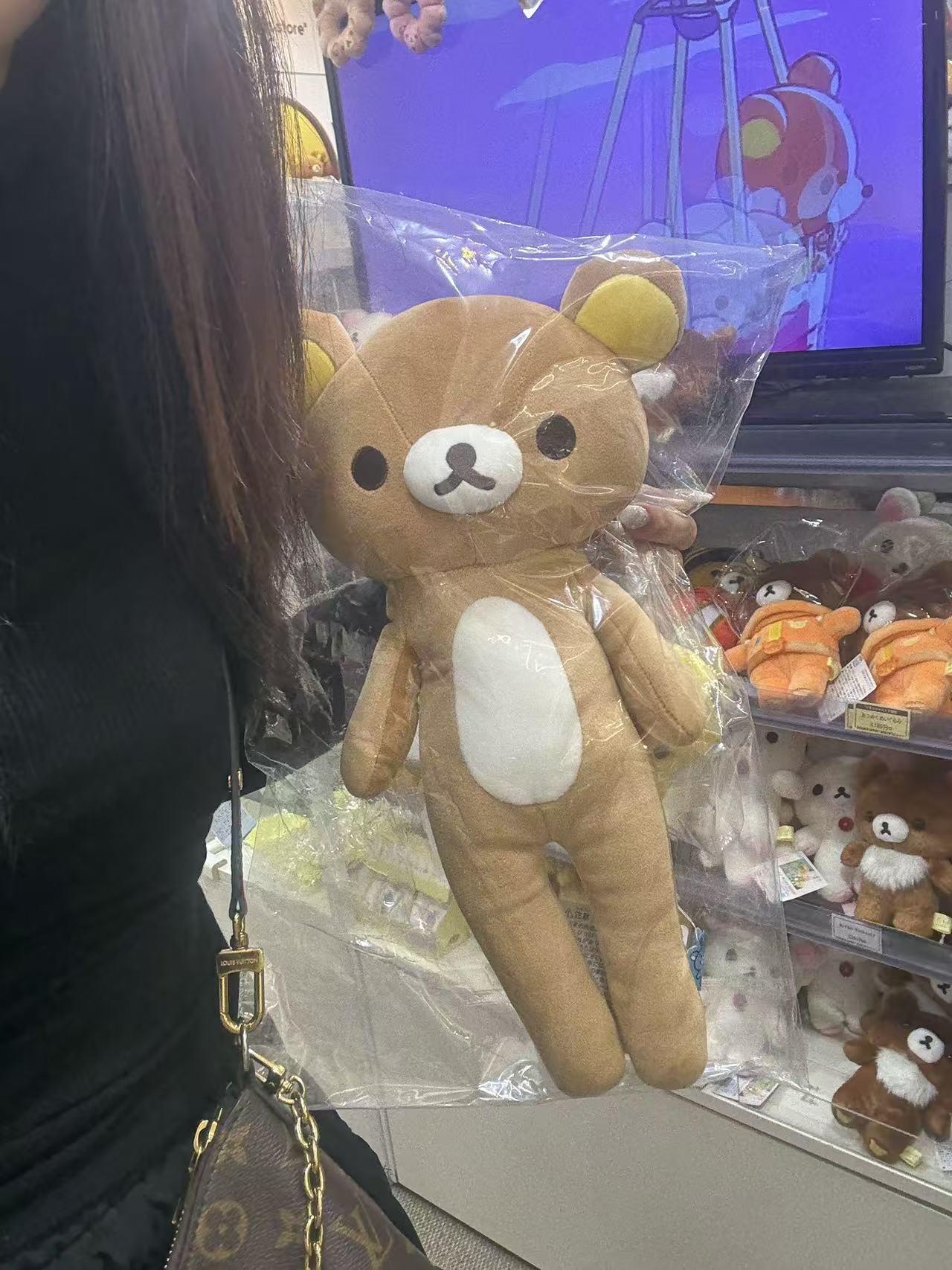 0711 5汇轻松熊长腿毛绒玩偶