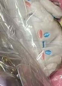 0715 折扣店 三丽欧 毛绒挂件 铁扣包