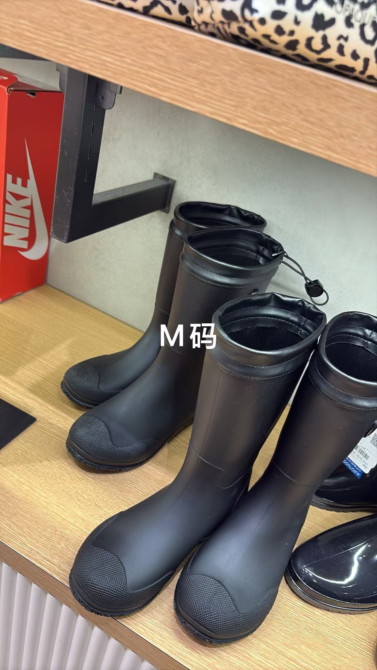 0725 日系束口高筒雨靴M码
