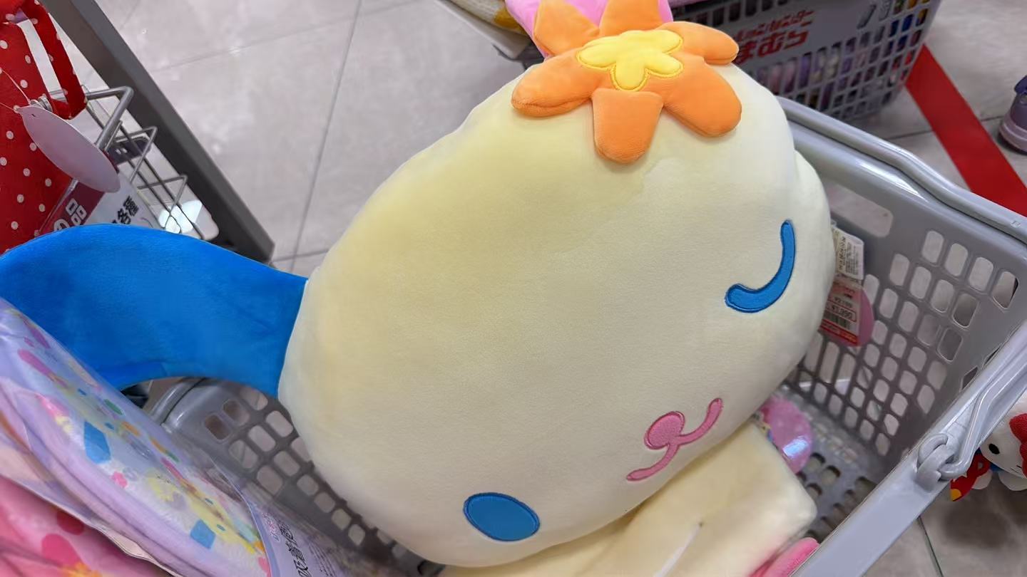 0807 三丽欧 毛绒抱枕 眨眼