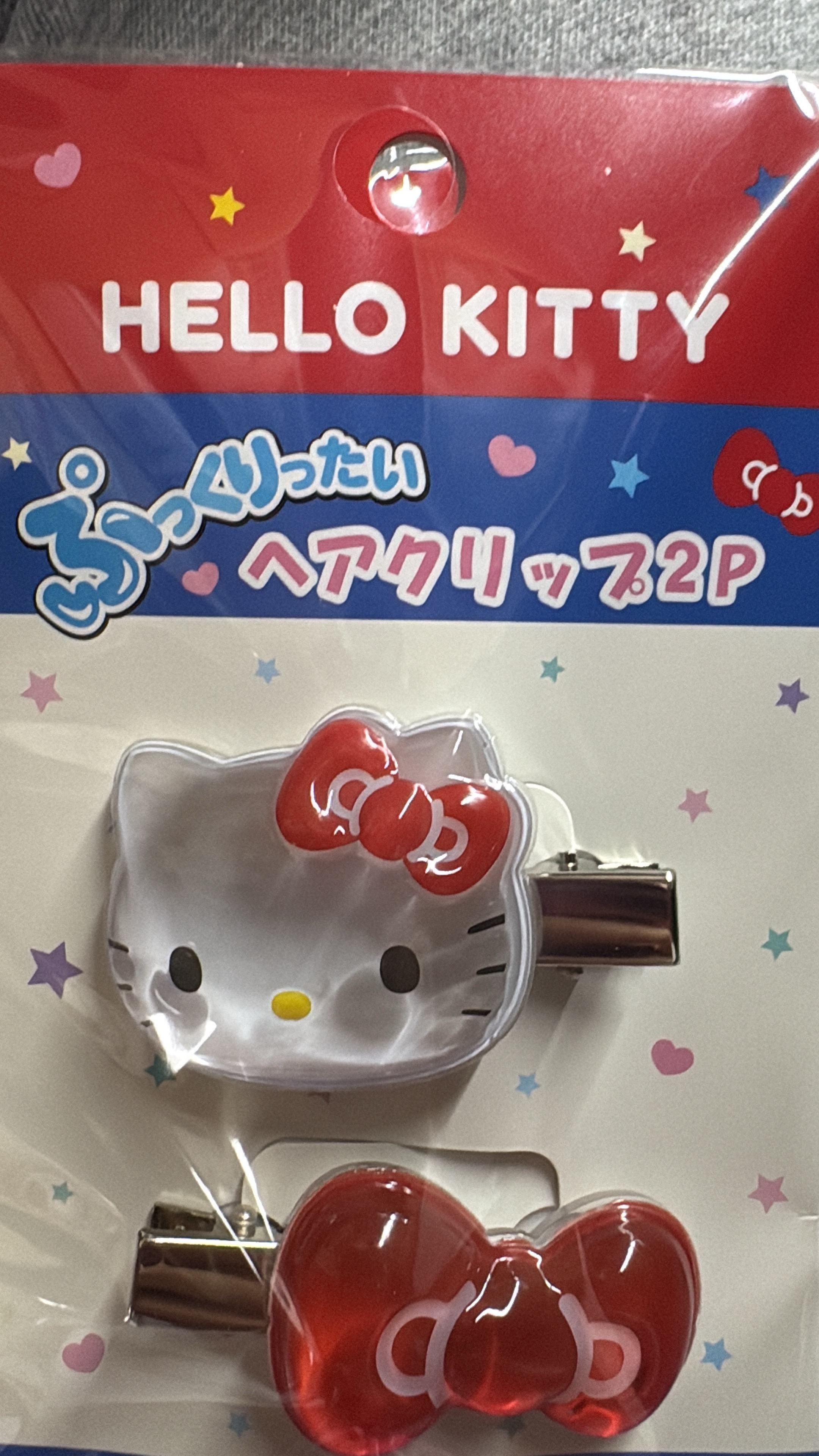 折扣店 kt发夹白色红色