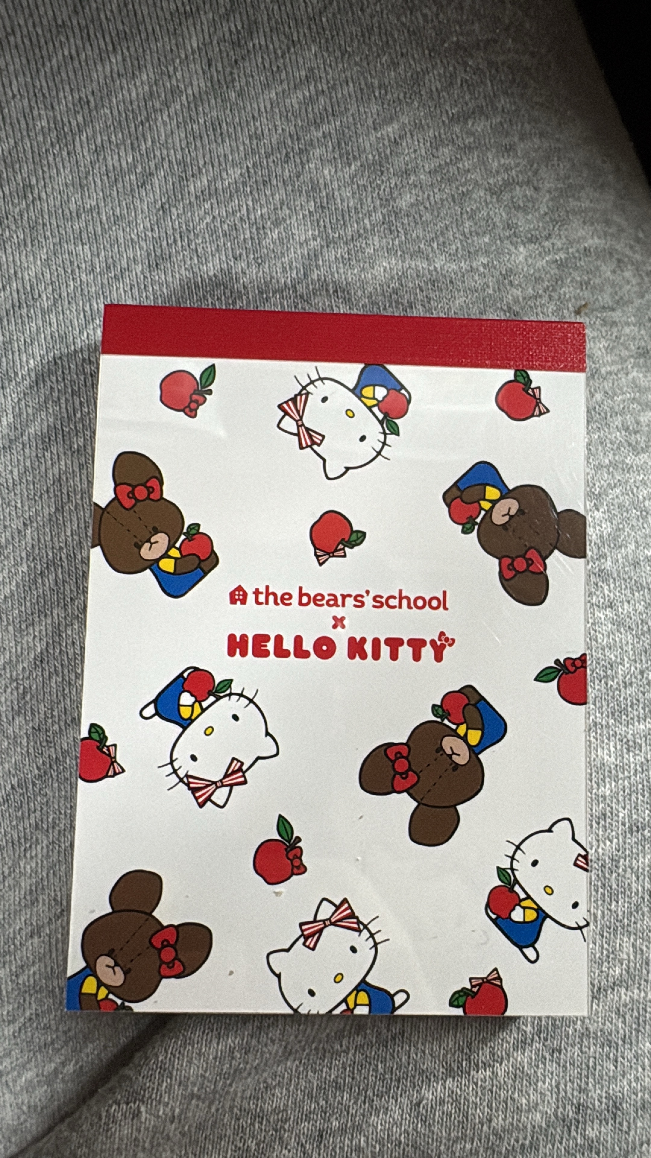 折扣店 上学熊白色便签本