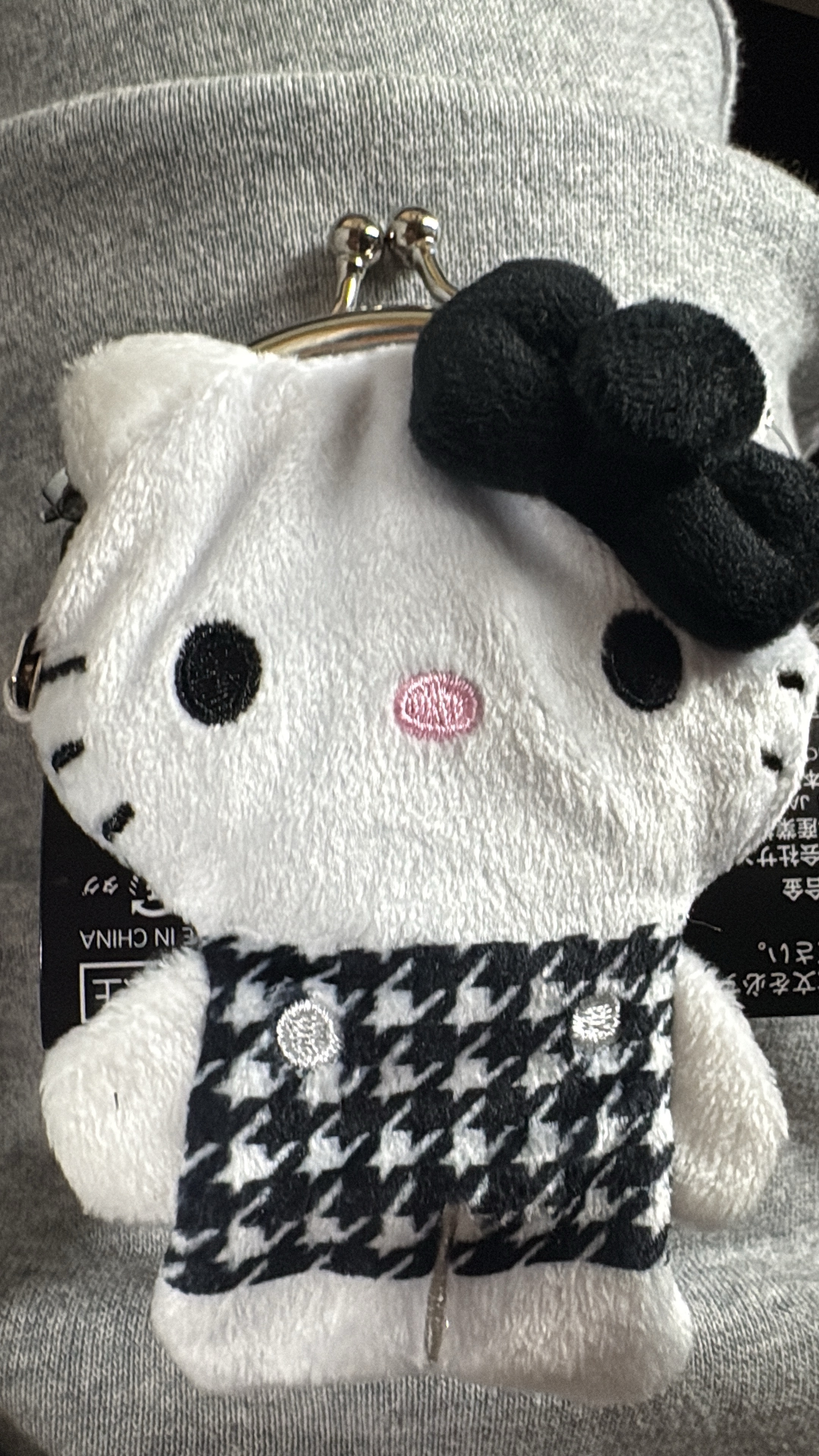 折扣店 kt黑色格子包