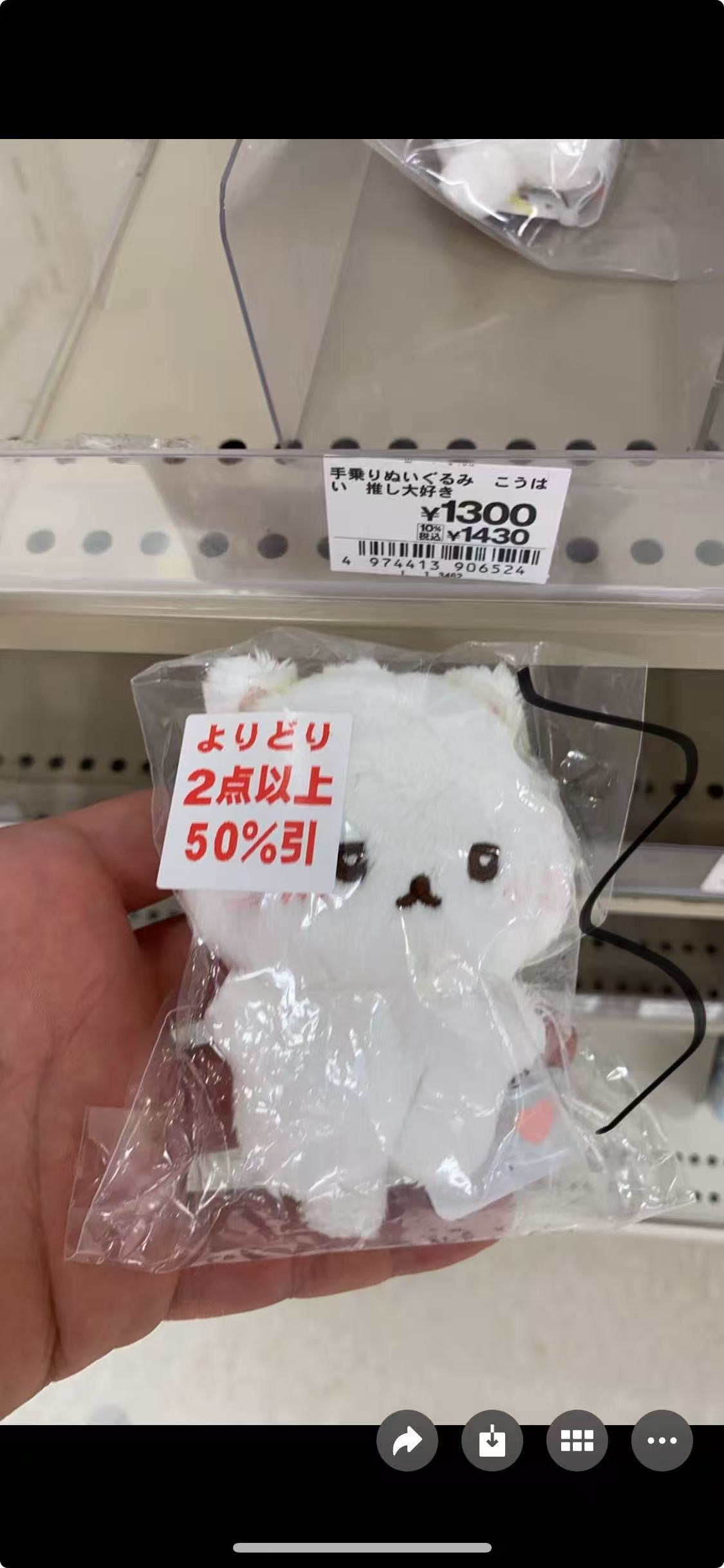 0824 角落生物 毛绒玩偶 白色动物
