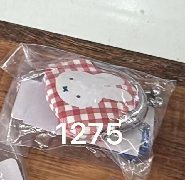 0825 折扣店 米菲 红色收纳铁扣包 