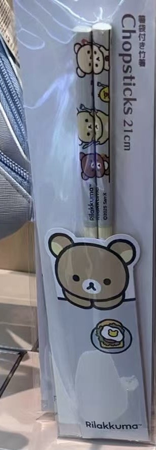 0827 48汇 轻松熊 三小只图案筷子