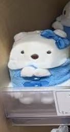 0902 48汇  角落生物 白熊 蓝色衣服 