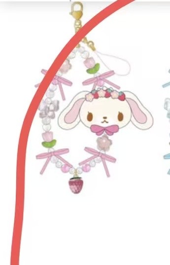 0904 48汇 三丽鸥 焦糖兔甜点兔 白色兔子毛绒钥匙扣