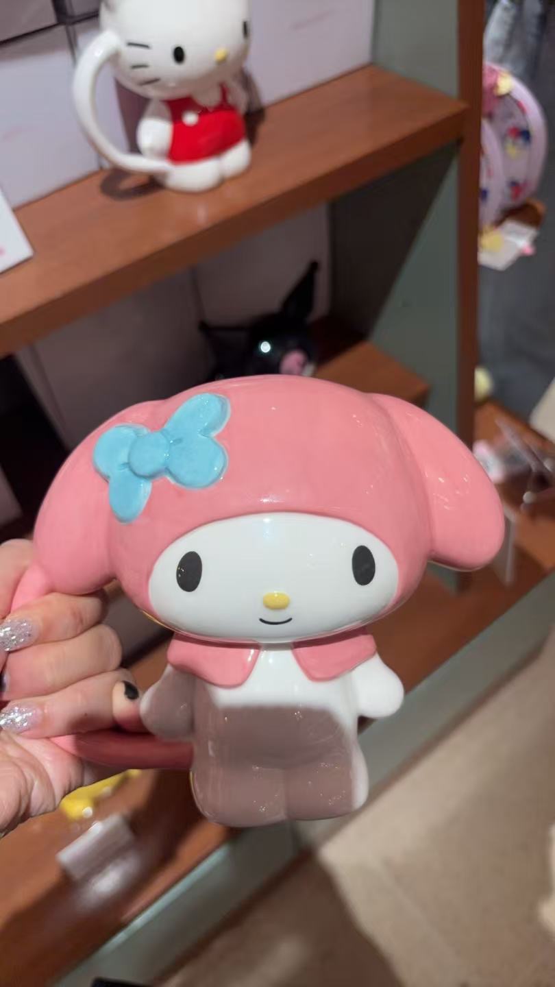 0905 48汇 三丽鸥 美乐蒂  立体造型陶瓷马克杯