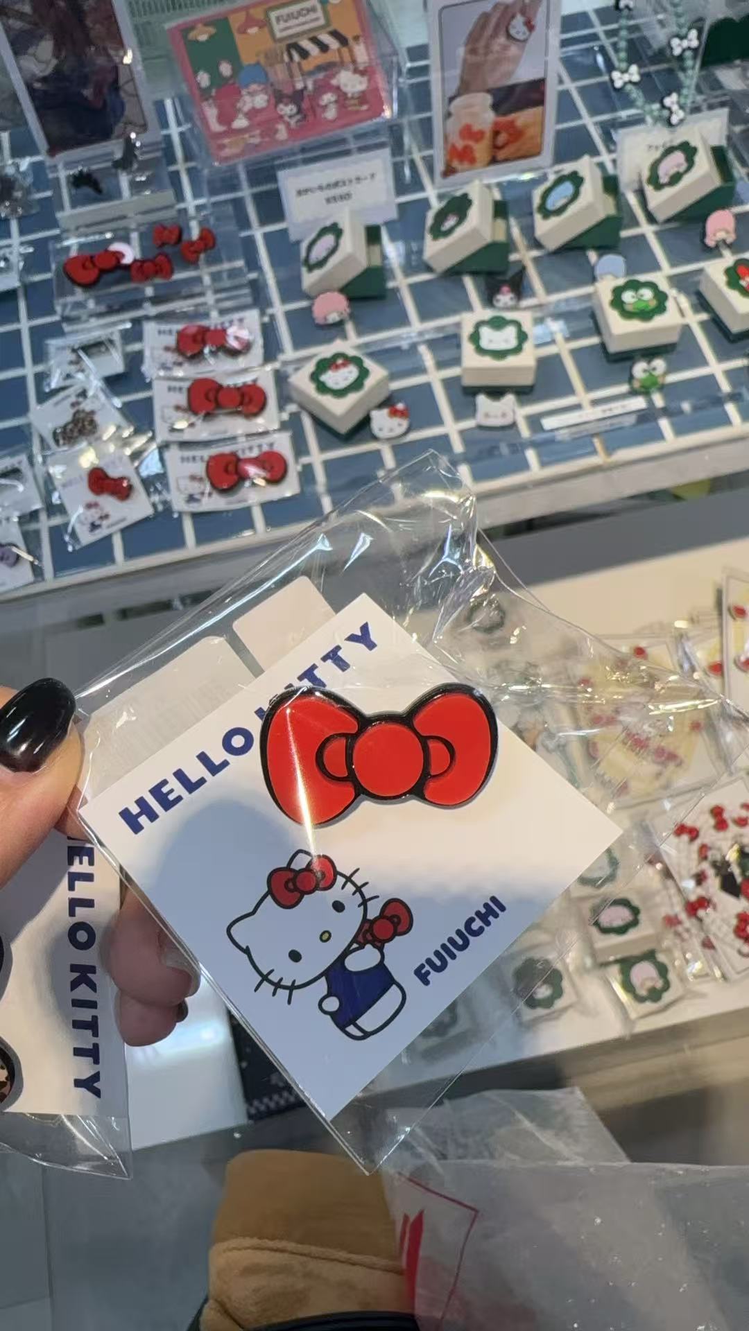 0910 48汇 三丽鸥 Hello Kitty 红色蝴蝶结戒指
