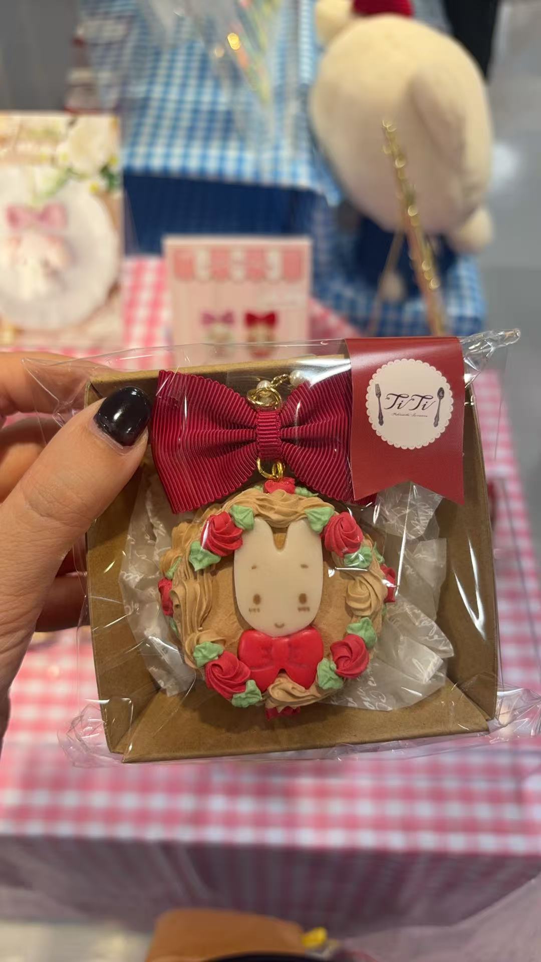 0910 三丽欧 茉莉兔 红色 挂件 手作