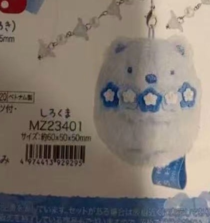 0003 6折46汇 角落生物 毛绒挂件 白熊蓝色花朵 起订3