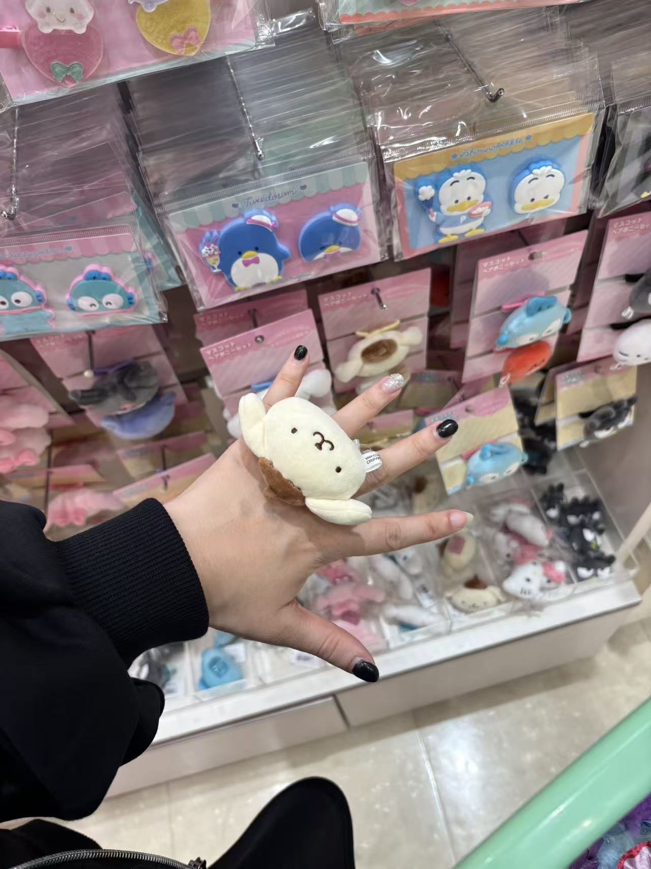 0913 48汇 三丽欧 布丁狗 毛绒戒指 
