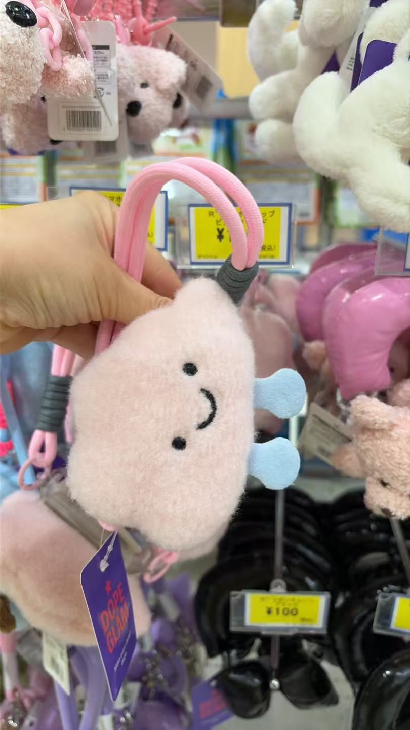 0916 特价 手机夹子 粉色云朵 