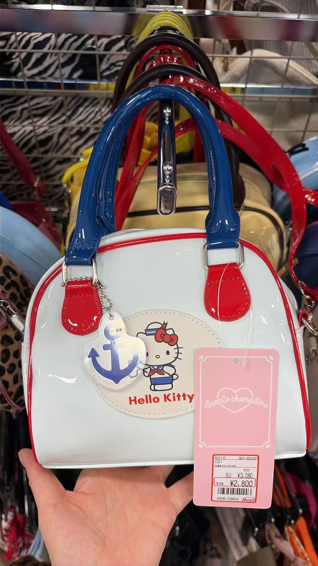 0926 Hello Kitty 海军风波士顿手提包