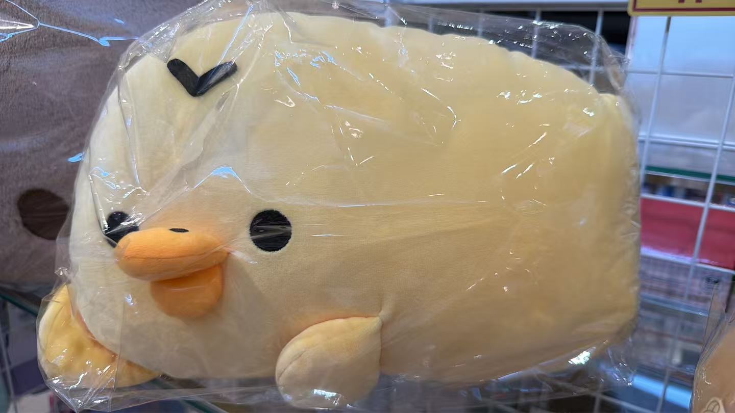0927 轻松熊 鼻孔鸡毛绒抱枕