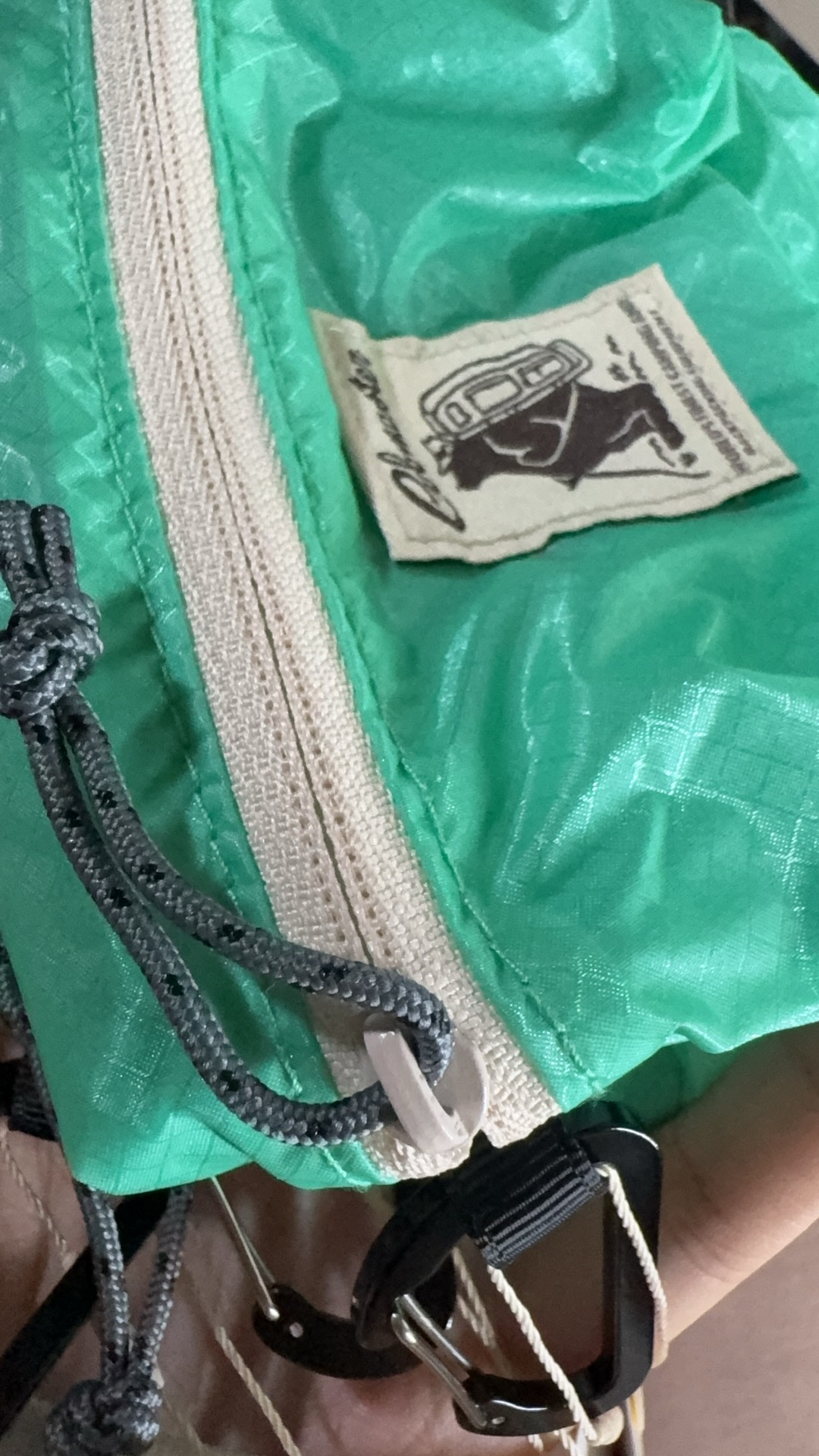 折扣店 黑熊 双拉链挂包绿色