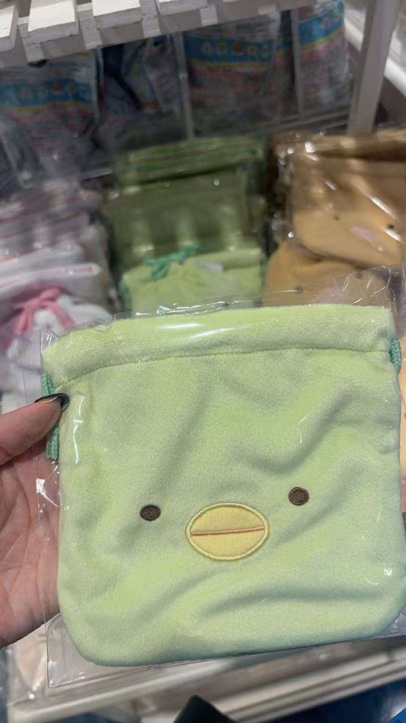0930 折扣店 提前预热 角落生物 束口袋 绿鹅