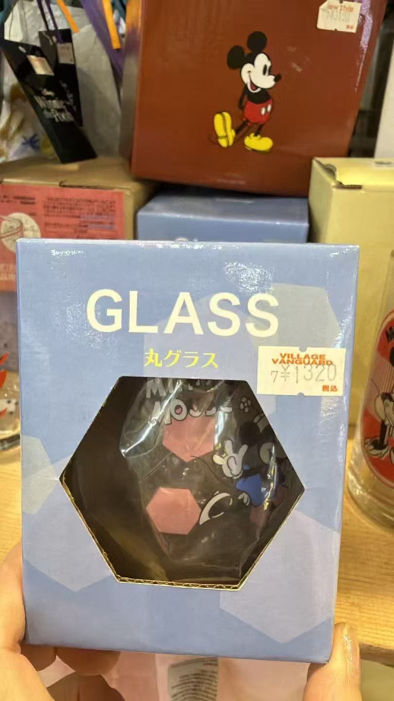 1002 迪士尼米奇圆形玻璃杯 GLASS5折
