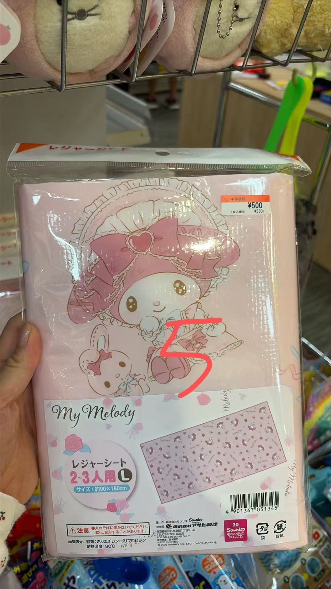 1005 My Melody美乐蒂 野餐垫 L号（2-3人用）