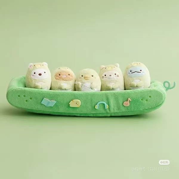 0004 46汇受注 角落生物 绿色小车套装  11.15截止